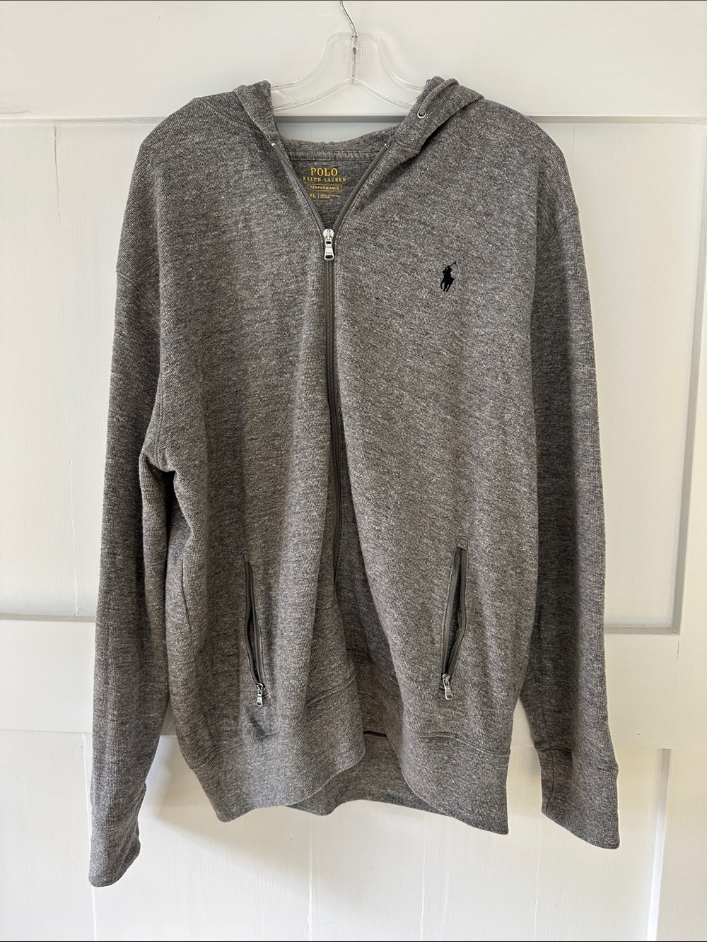 Polo by Ralph Lauren Heather Gray Full-Zip Hoodie